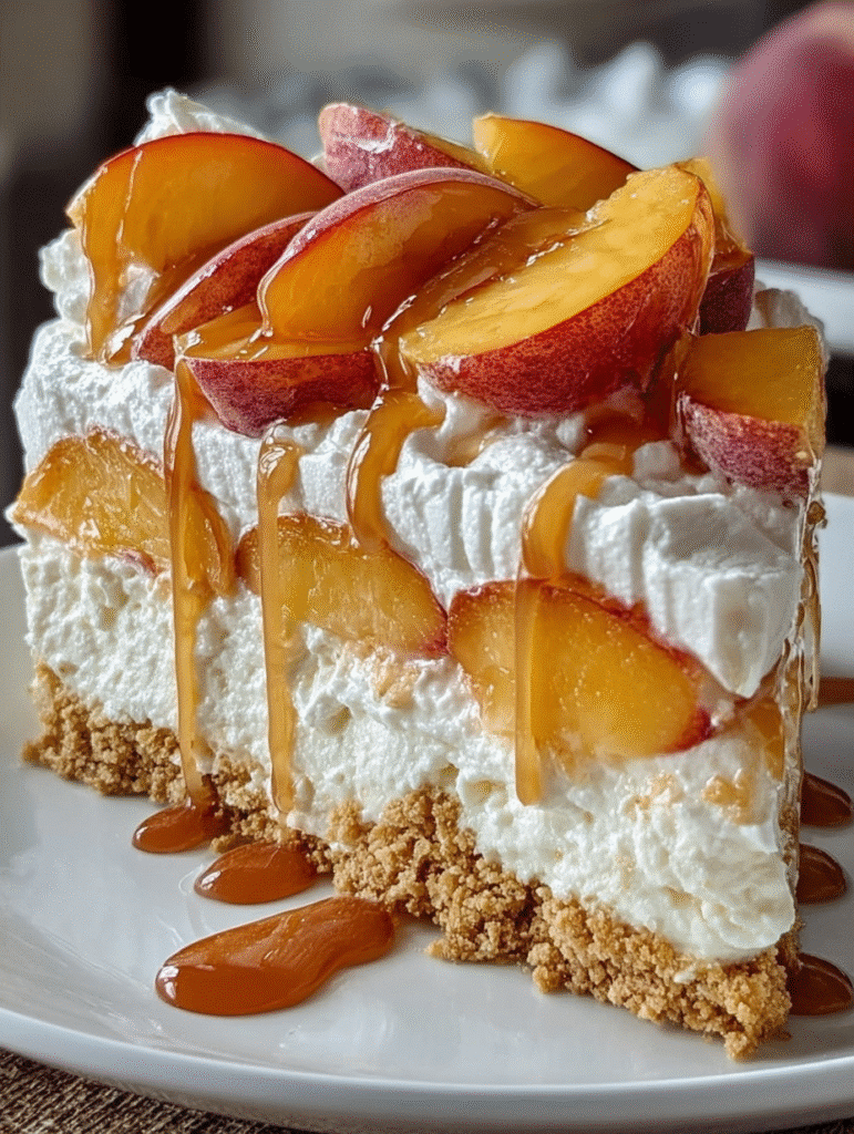 Délice Pêches & Crème (Sans Cuisson)