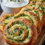 Feuilletés Roulés aux Épinards et à la Feta