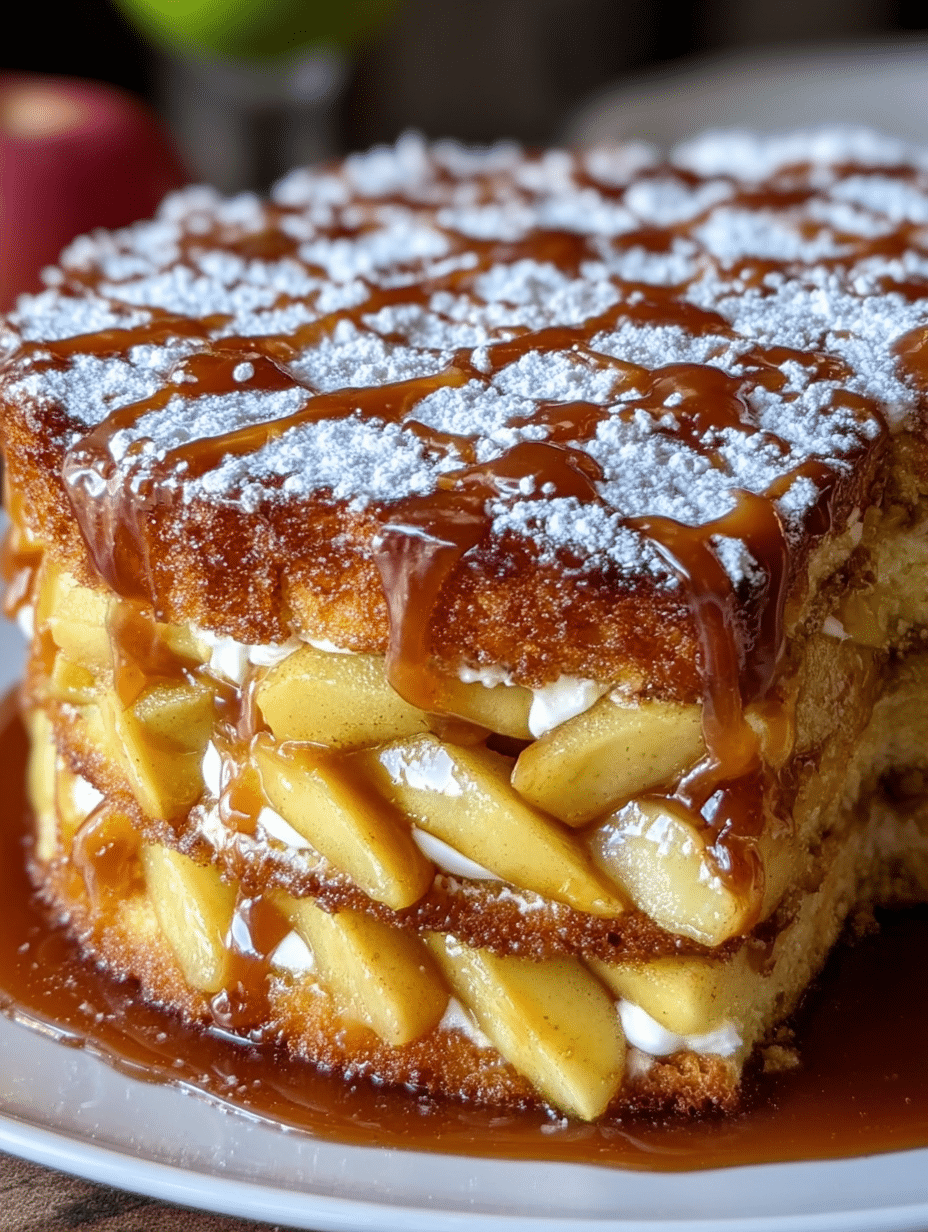 Gâteau Décadent au Caramel Salé et aux Pommes