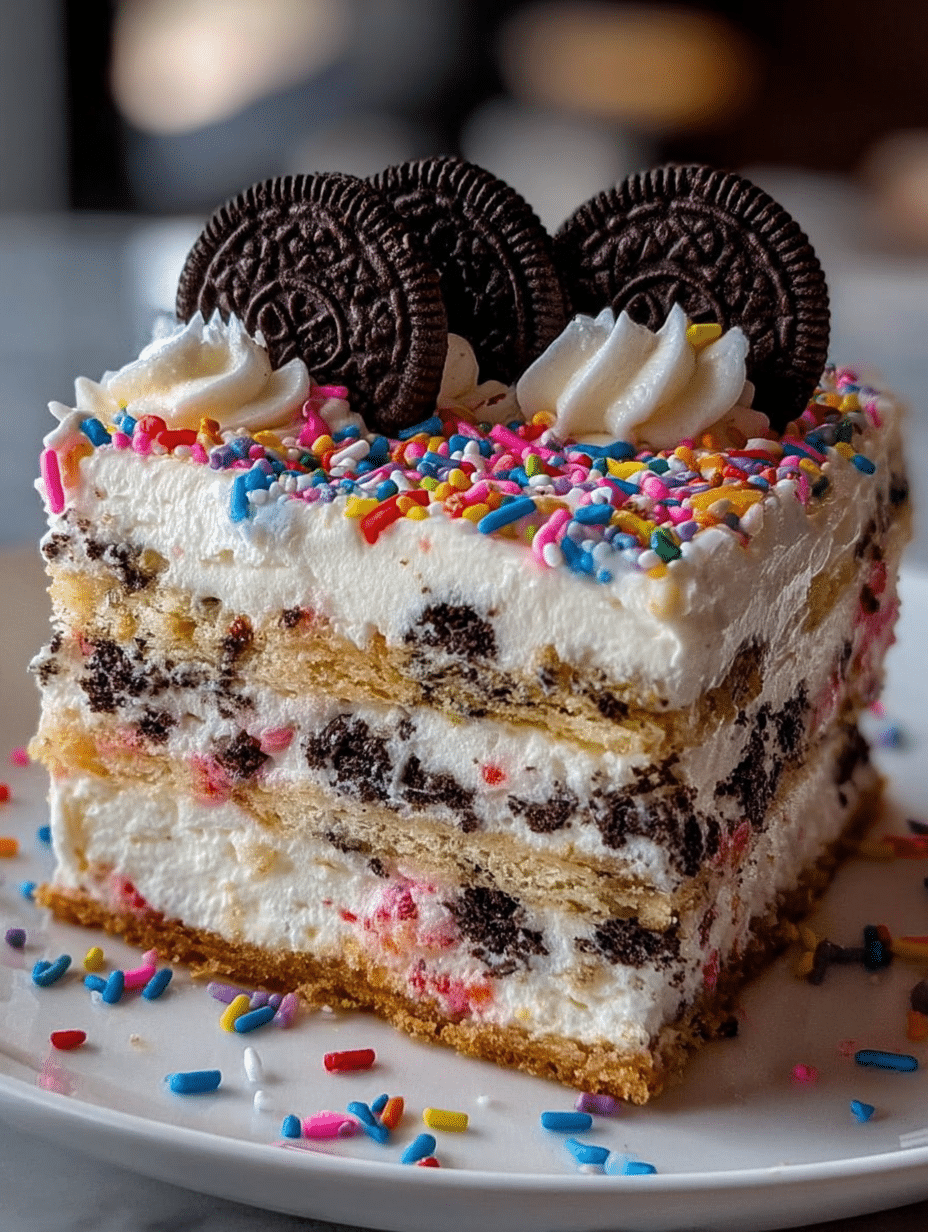 Gâteau Glacé Funfetti Oreo : Découvrez la recette incontournable ! 2 Gâteau Glacé Funfetti Oreo