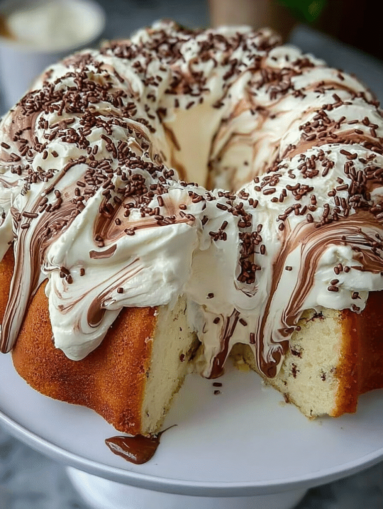 Gâteau Marbré à la Vanille et à la Crème
