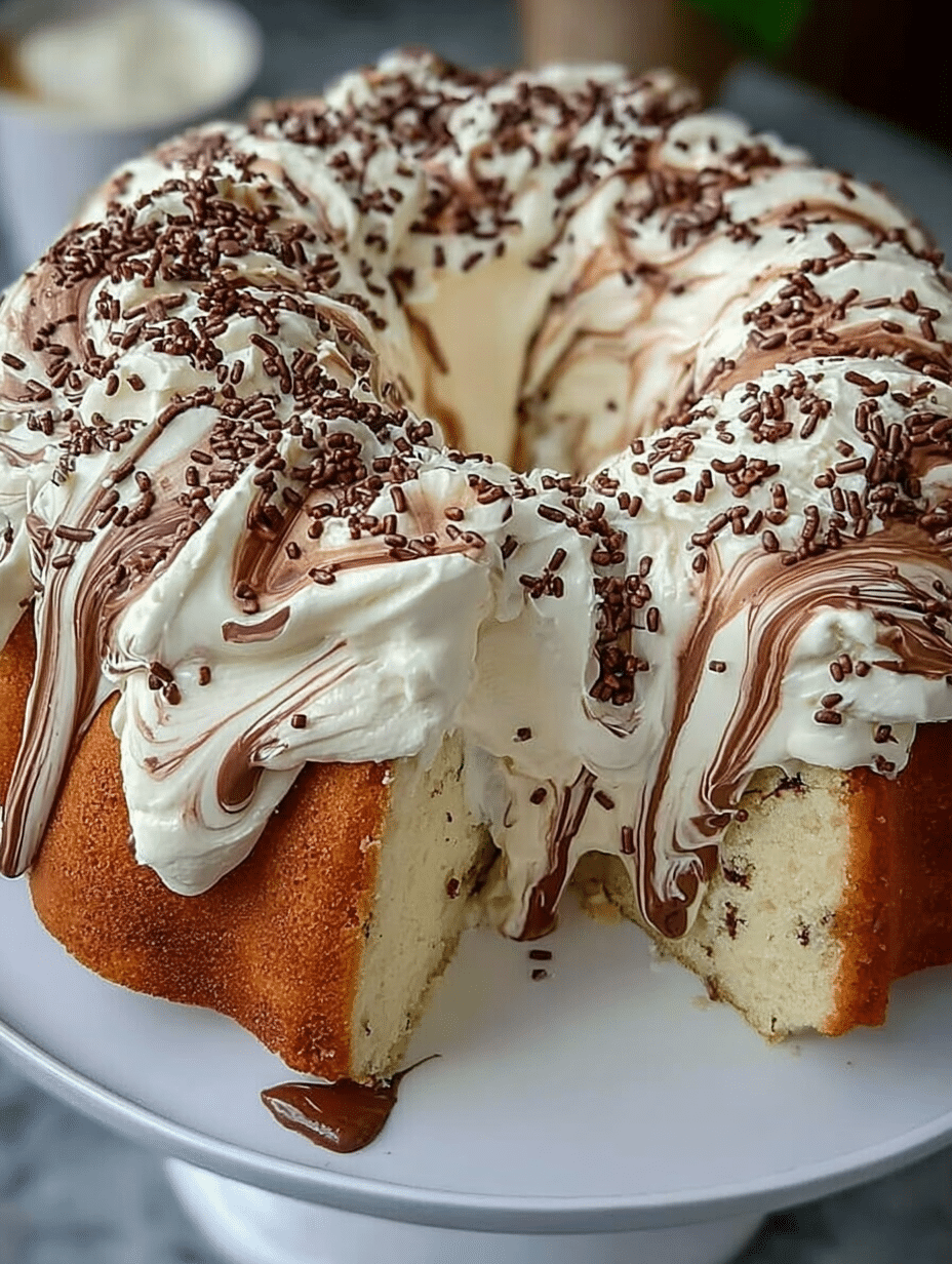 Gâteau Marbré à la Vanille et à la Crème