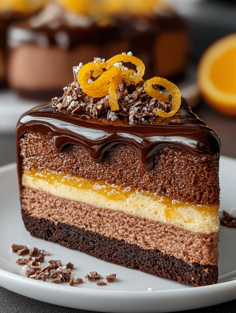 Gâteau Mousse Chocolat-Orange