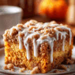 Gâteau au café à la citrouille avec streusel à la cannelle