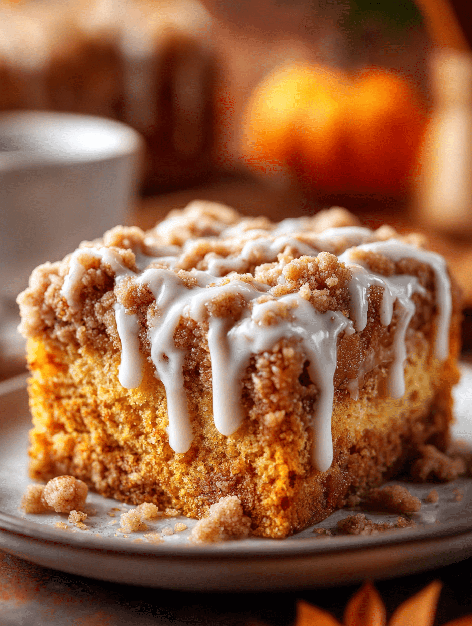Gâteau au café à la citrouille avec streusel à la cannelle