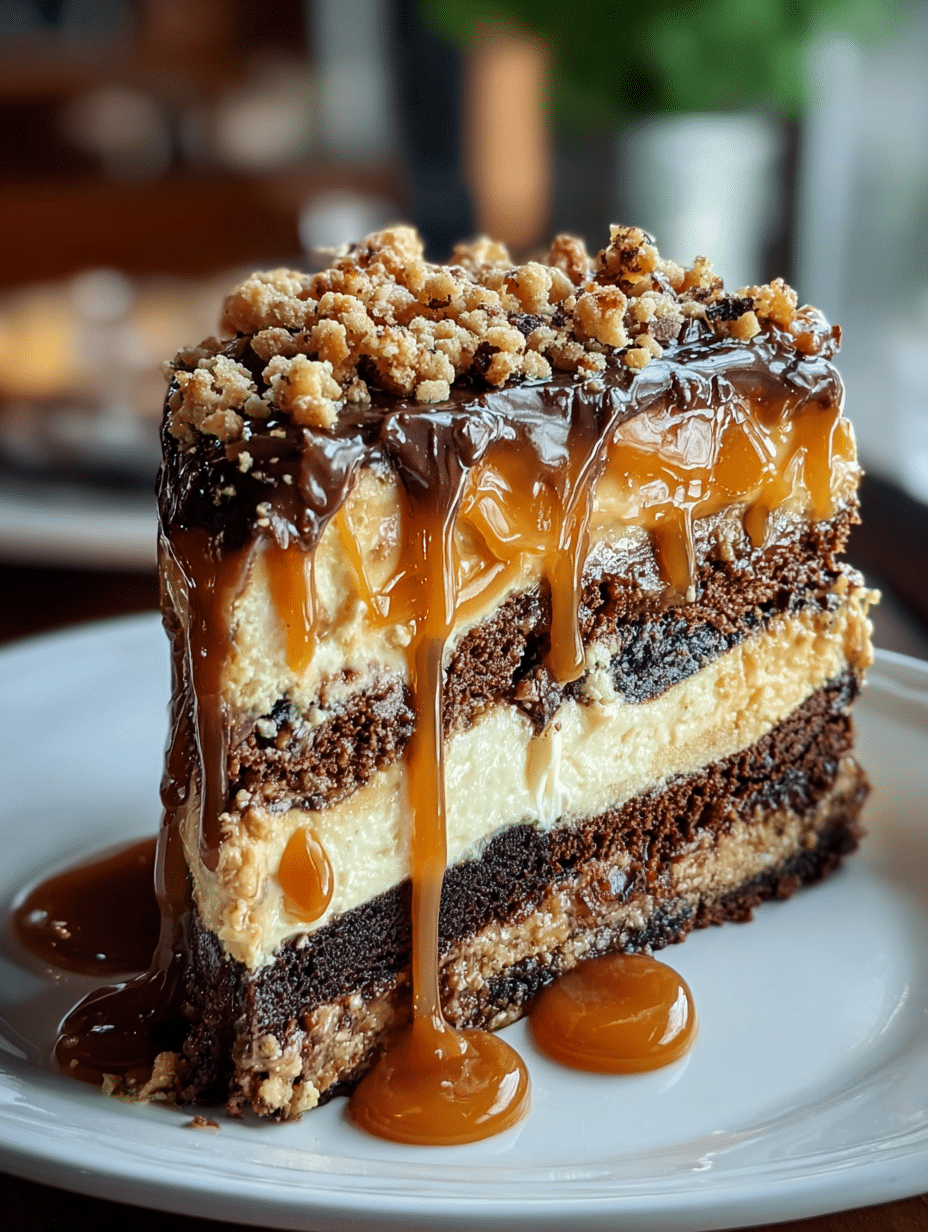 Gâteau à Étages Chocolat et Caramel Salé Croquant