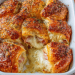 Mini-Croissants Jambon & Fromage au Four