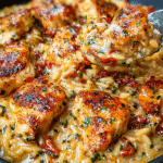 Orzo Crémeux au Poulet à la Toscane