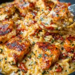 Orzo Crémeux au Poulet à la Toscane