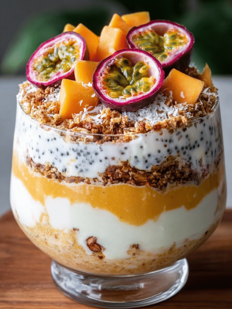 Parfait Trifle Tropical Mangue & Fruit de la Passion