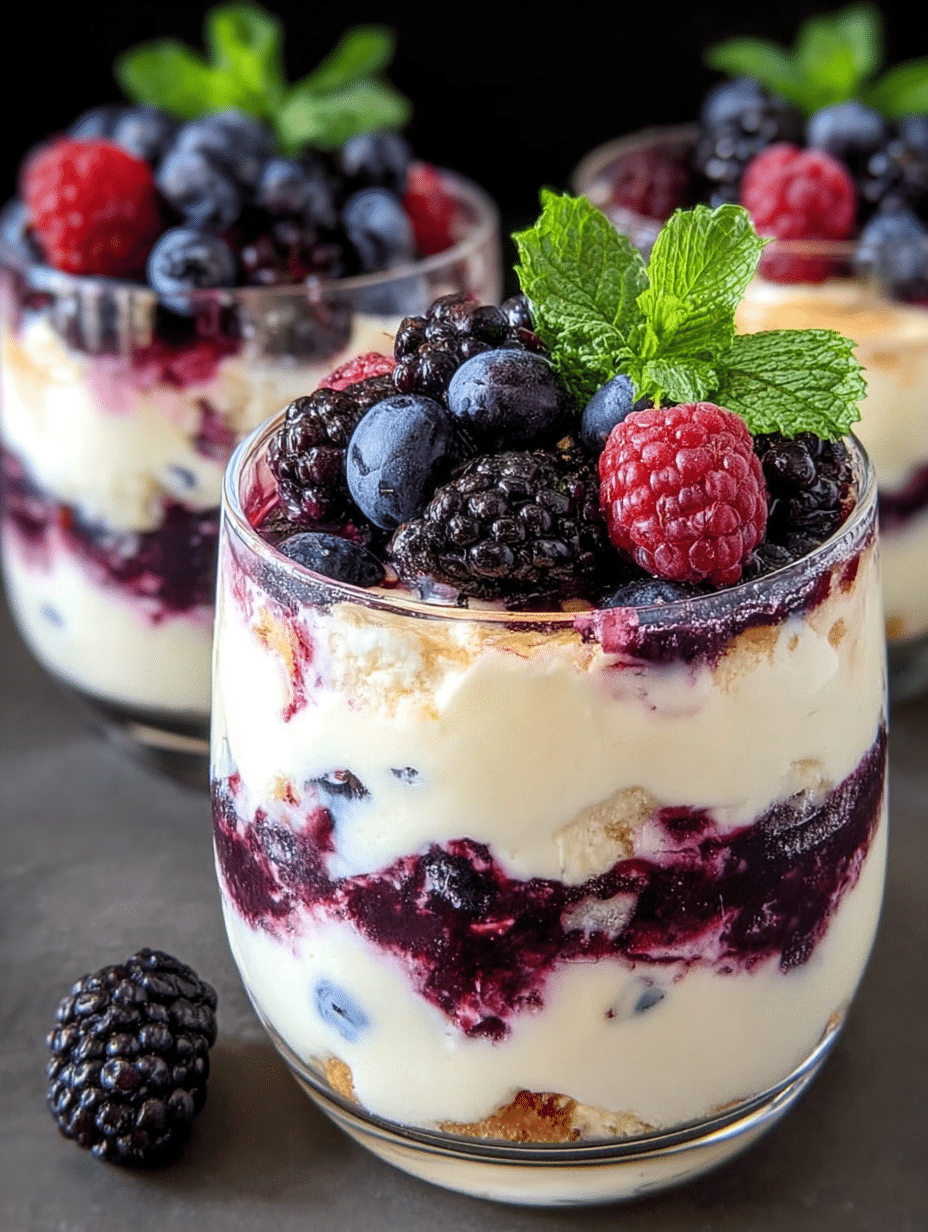 Parfaits au Cheesecake et Fruits Rouges : Une recette délicieuse ! 2 Parfaits au Cheesecake et Fruits Rouges