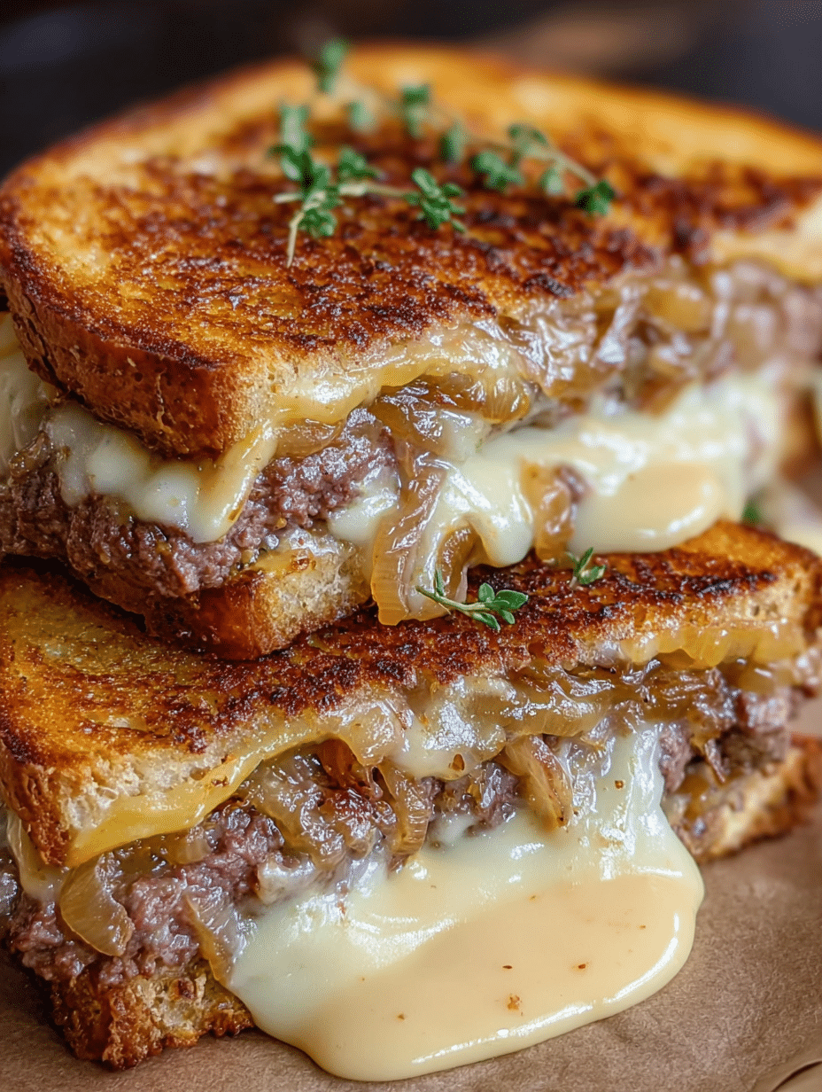 Patty Melt Moelleux et Fondant avec Sauce Secrète : Découvrez la recette irrésistible! 2 Patty Melt Moelleux et Fondant avec Sauce Secrète