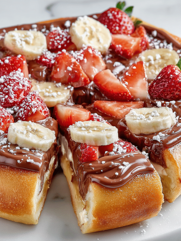 Pizza Gourmande au Nutella : Réveillez vos papilles ! 5 Pizza Gourmande au Nutella