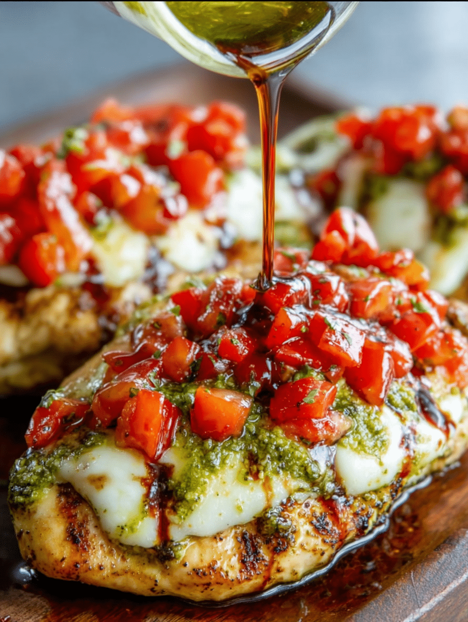 Poulet Bruschetta au Pesto