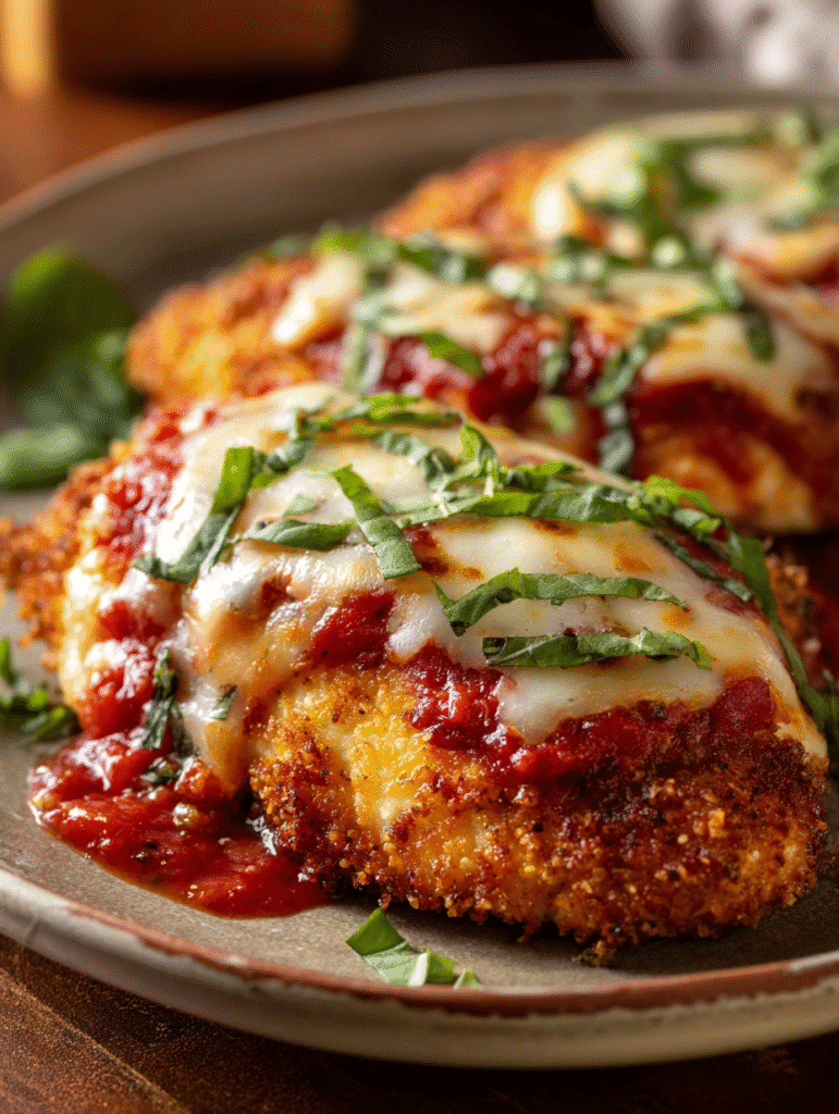 Poulet Parmesan Italien au Four