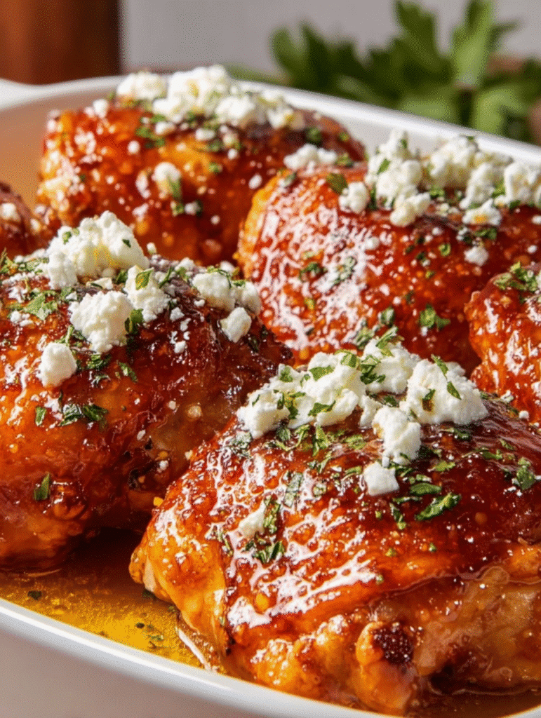 Poulet au Miel Pimenté et Feta