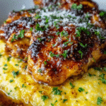 Poulet Épicé au Sirop d’Érable et Moutarde sur Polenta Crémeuse