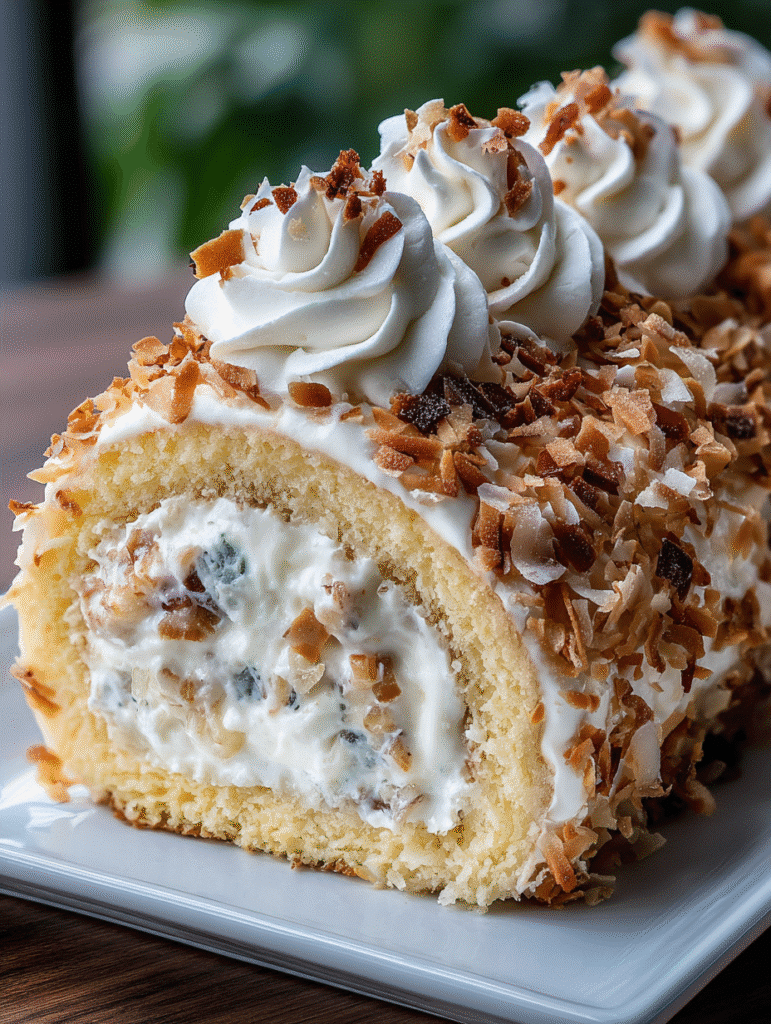 Roulé Neige à la Noix de Coco