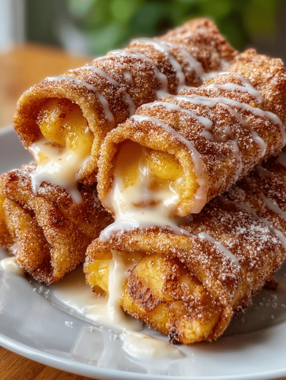 Rouleaux de Printemps Façon Cobbler à la Pêche