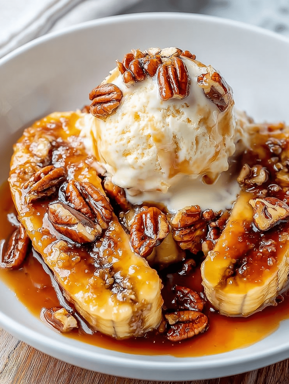 Sundae Banane-Caramel et Noix de Pécan