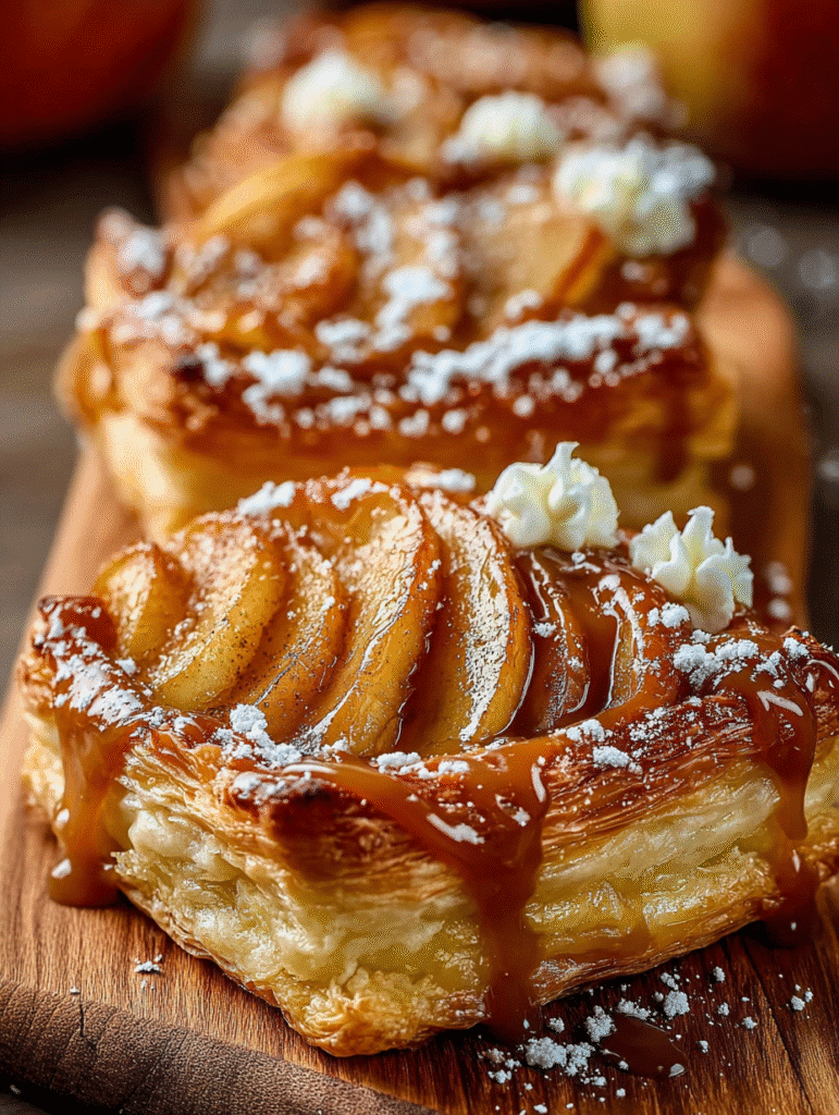 Tartelettes Feuilletées aux Pommes et au Caramel