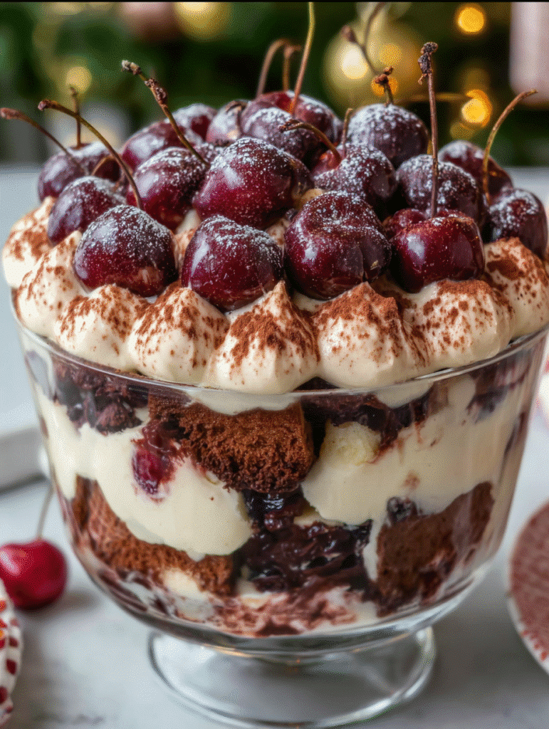Trifle Tiramisu Forêt-Noire