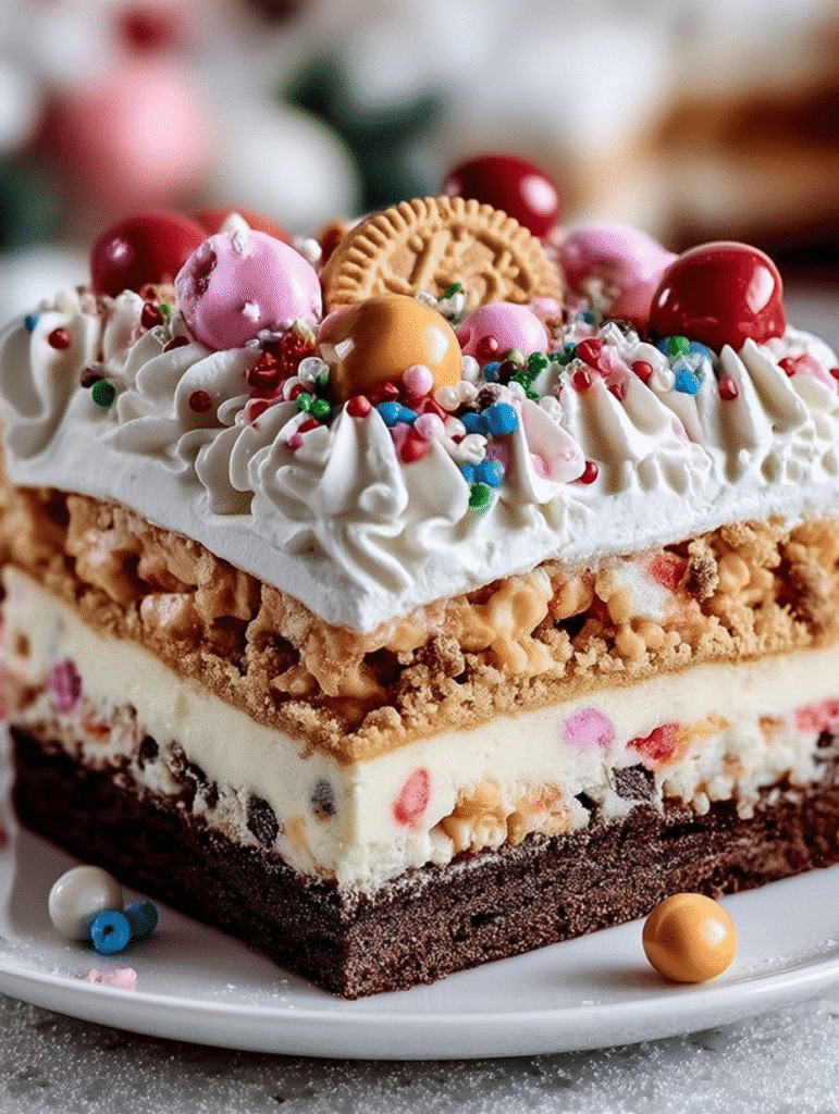 Barres de Dessert Croquantes de Noël