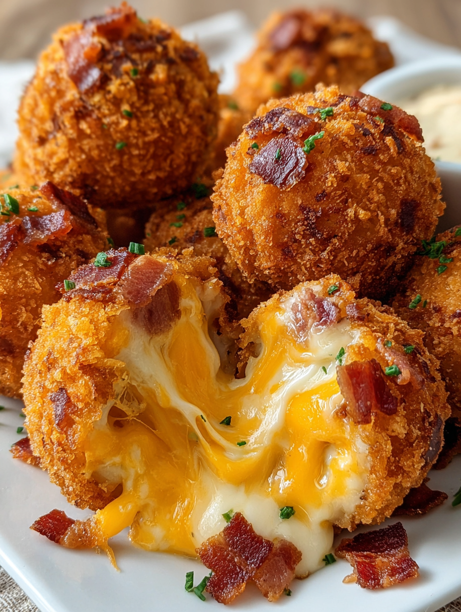 Bombes Croustillantes au Fromage, Bacon & Crème : Découvrez la recette parfaite pour surprendre vos invités ! 2 Bombes Croustillantes au Fromage, Bacon & Crème
