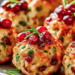 Boulettes Festives de Farce à la Dinde et Canneberges
