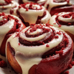 Brioches Red Velvet au Glaçage Fromage à la Crème : Découvrez la recette délicieuse ! 3 Brioches Red Velvet au Glaçage Fromage à la Crème