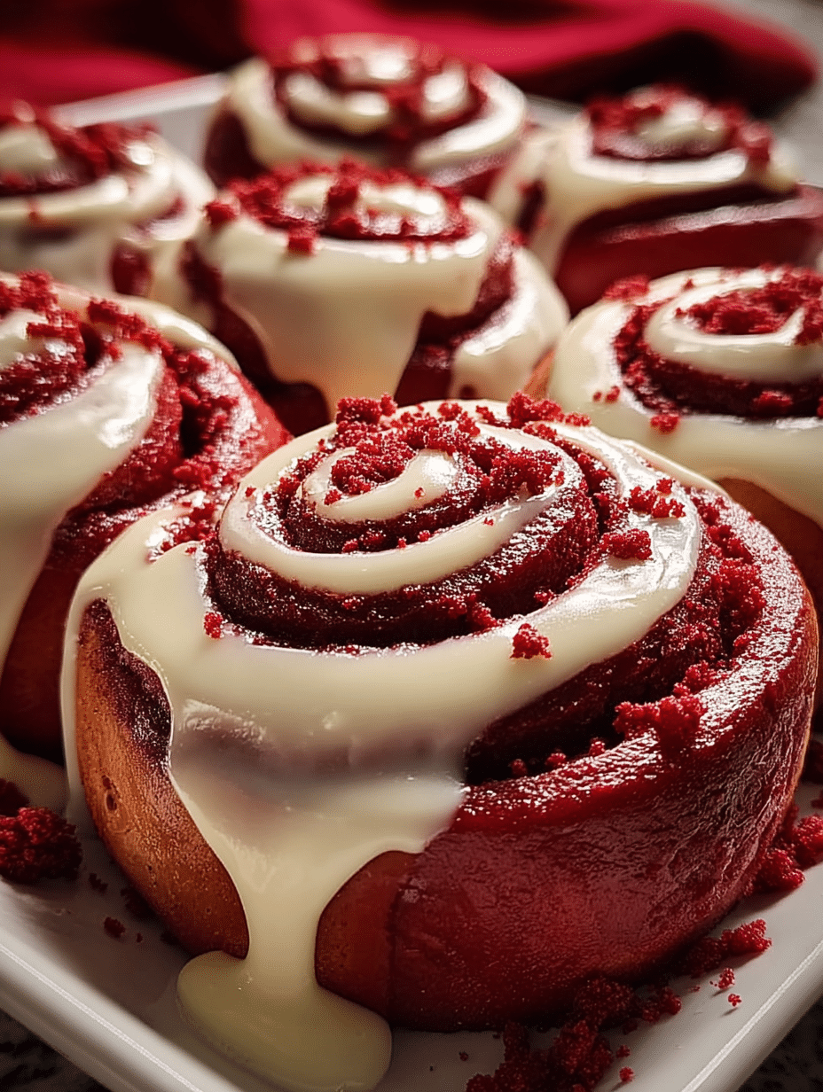 Brioches Red Velvet au Glaçage Fromage à la Crème : Découvrez la recette délicieuse ! 2 Brioches Red Velvet au Glaçage Fromage à la Crème