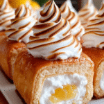 Carrés Roulés au Citron Meringué