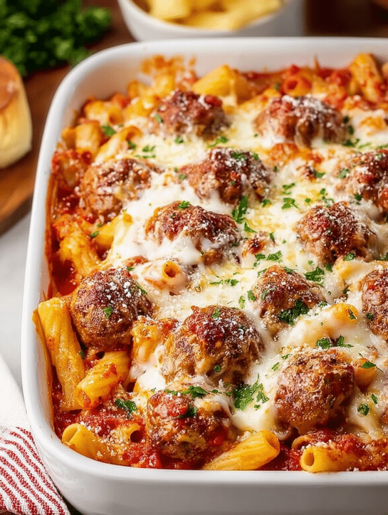 Casserole de Boulettes de Viande au Fromage