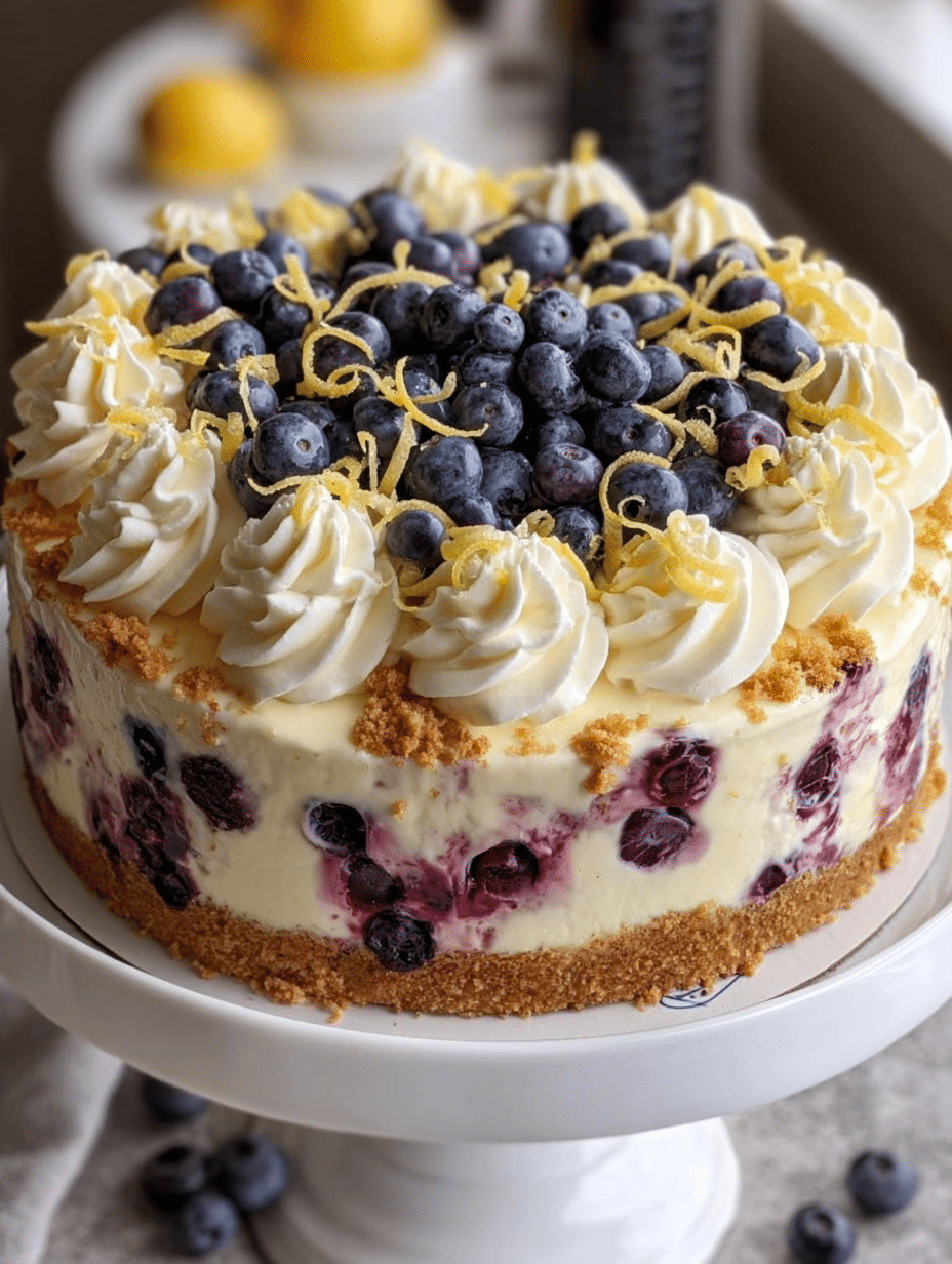 Cheesecake Crémeux aux Bleuets et au Citron : Un délice! 2 Cheesecake Crémeux aux Bleuets et au Citron