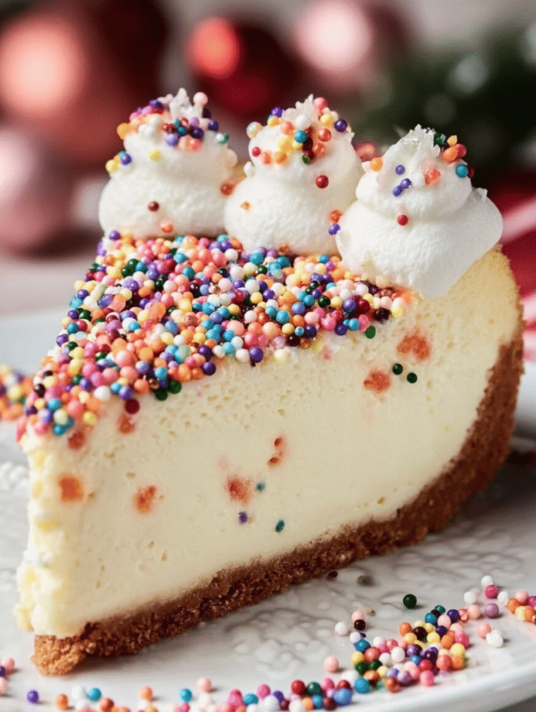 Cheesecake de Noël au Biscuit Sucré