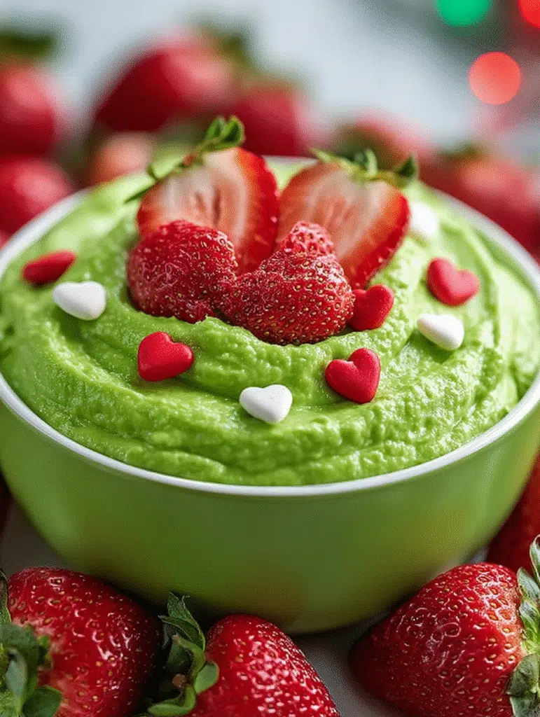 Dip Grinch Crémeux : découvrez cette recette festive !