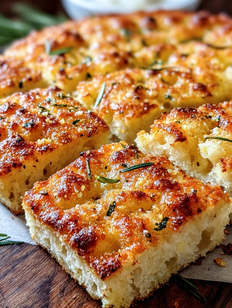Focaccia Ail & Parmesan Ultra Croustillante