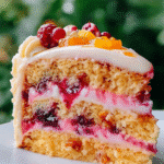 Gâteau Doré aux Rubans de Fruits Rouges : recette irrésistible ! 3 Gâteau Doré aux Rubans de Fruits Rouges