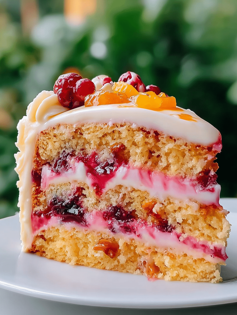 Gâteau Doré aux Rubans de Fruits Rouges : recette irrésistible ! 2 Gâteau Doré aux Rubans de Fruits Rouges