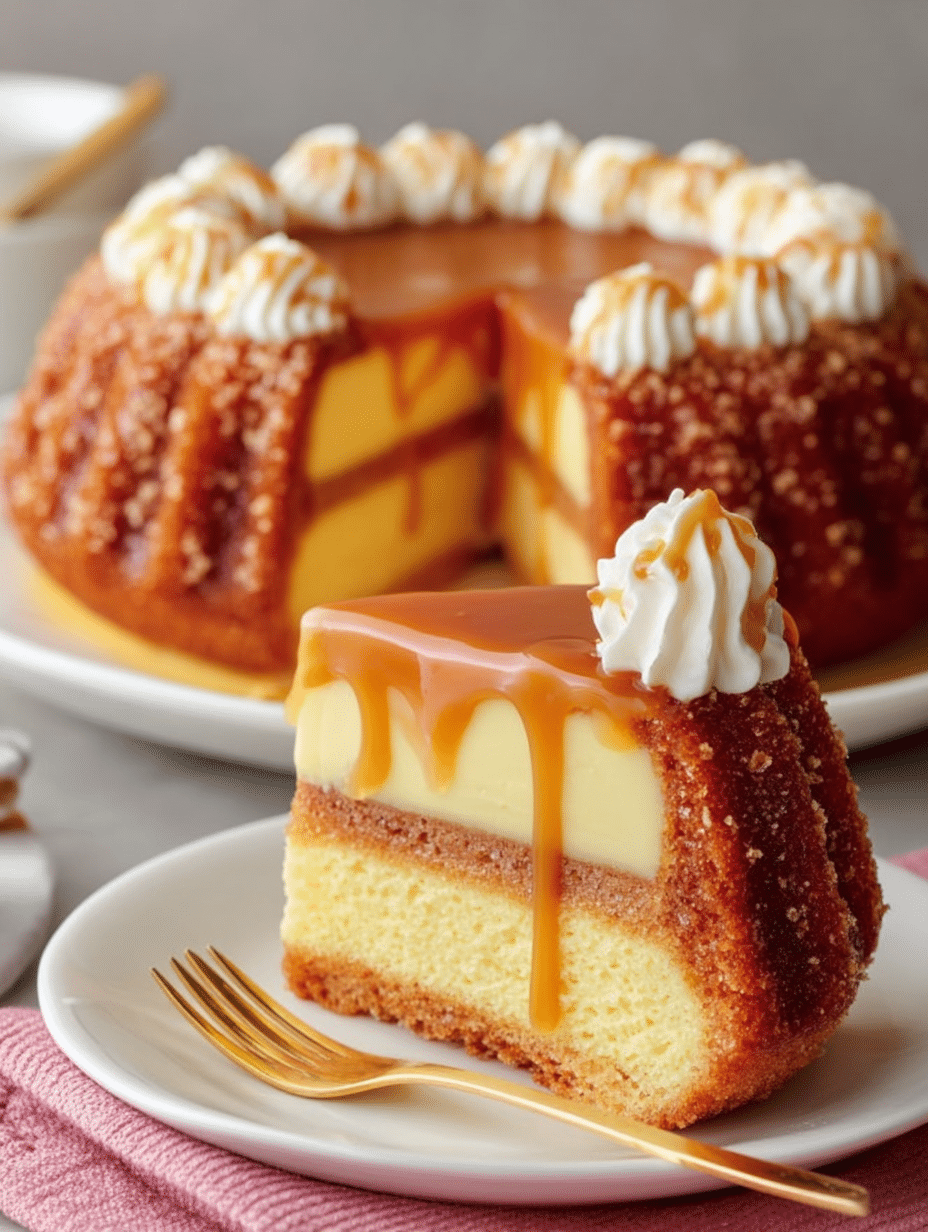 Gâteau Flan au Dulce de Leche : Un délice renversant! 2 Gâteau Flan au Dulce de Leche (Style Chocoflan Caramel Inversé)