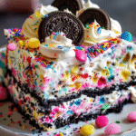 Gâteau Glacé Oreo Funfetti (Sans Cuisson) : Un délice frais ! 3 Gâteau Glacé Oreo Funfetti (Sans Cuisson)