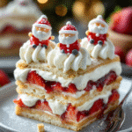 Gâteau de Gaufres à la Crème Vanille & Fraises