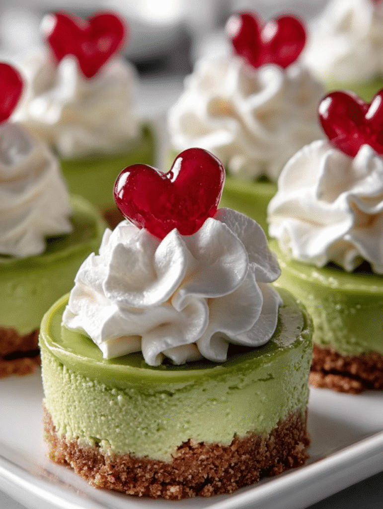 Mini-Cheesecakes du Grinch