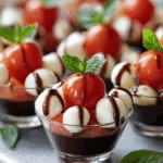 Mini Coupes Caprese de Noël