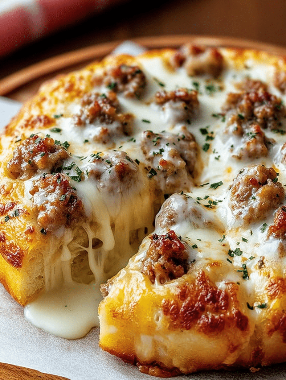 Pizza Biscuits et Sauce Gravy