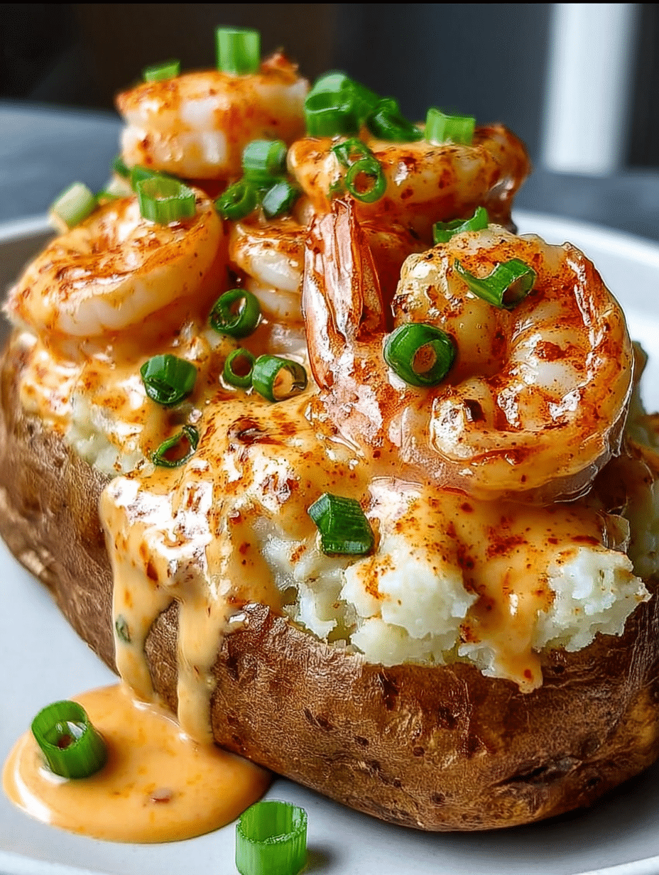 Pomme de Terre Cajun aux Crevettes