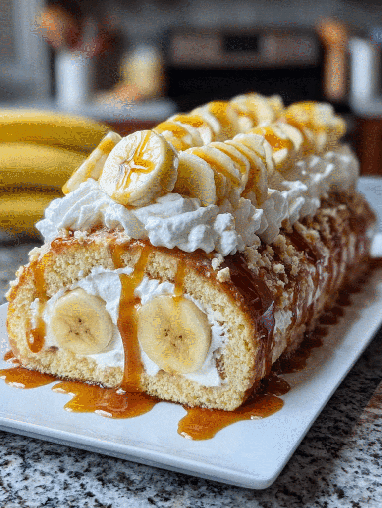 Roulé à la Banane et Caramel
