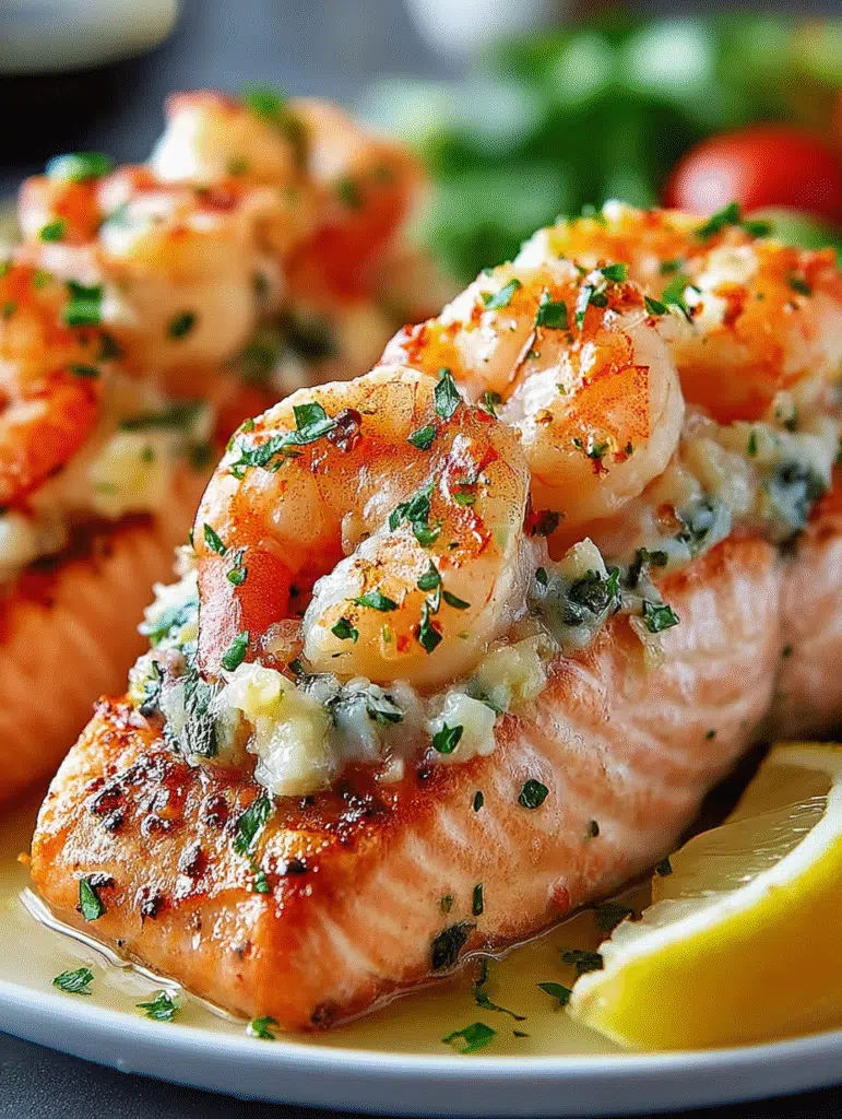 Saumon Farci Crémeux Garni de Crevettes