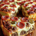 Tarte Pizza Burger Profonde au Pepperoni et Jalapeño : Révélez cette recette savoureuse maintenant ! 3 Tarte Pizza Burger Profonde au Pepperoni et Jalapeño