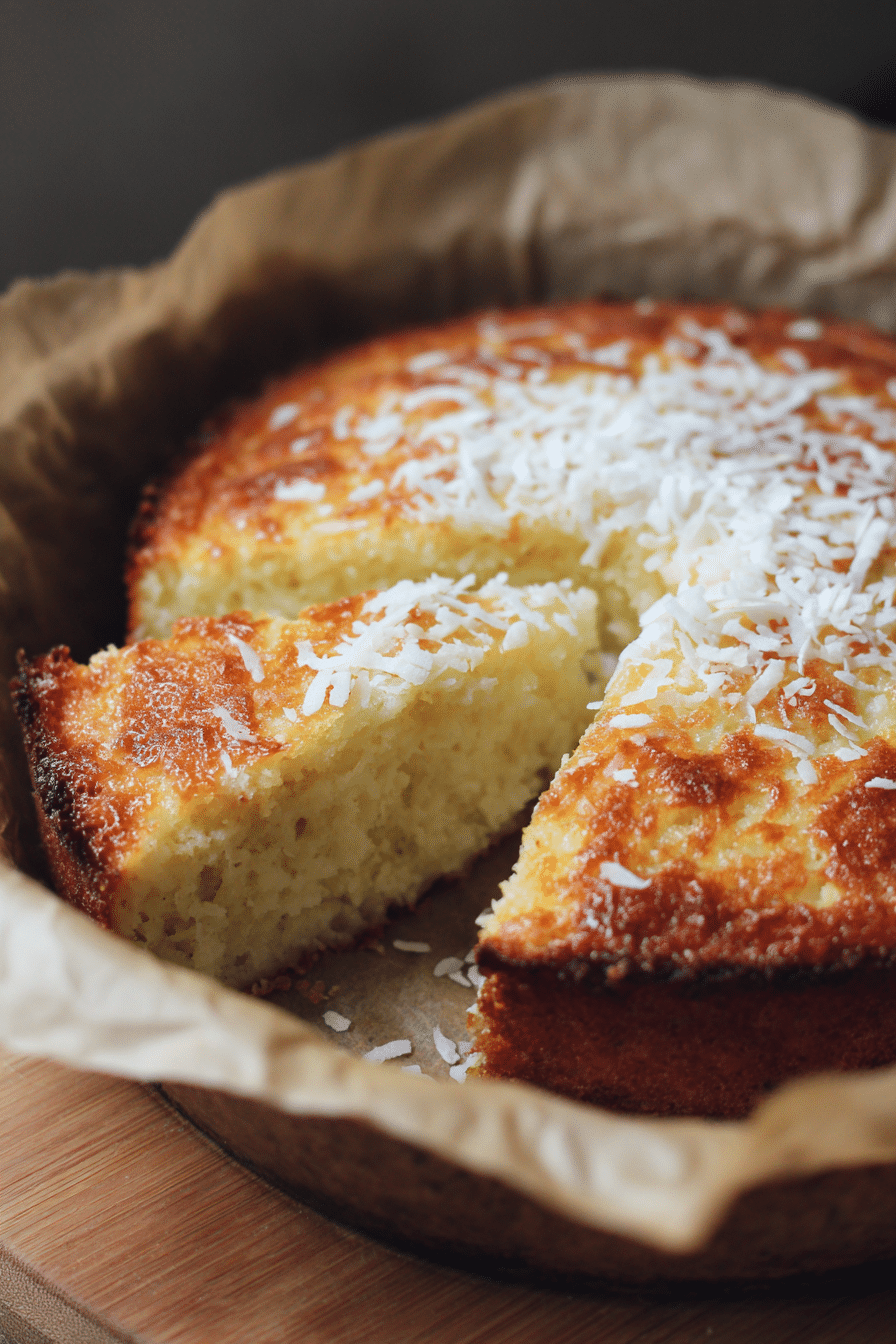 Gâteau coco protéiné 3 ingrédients